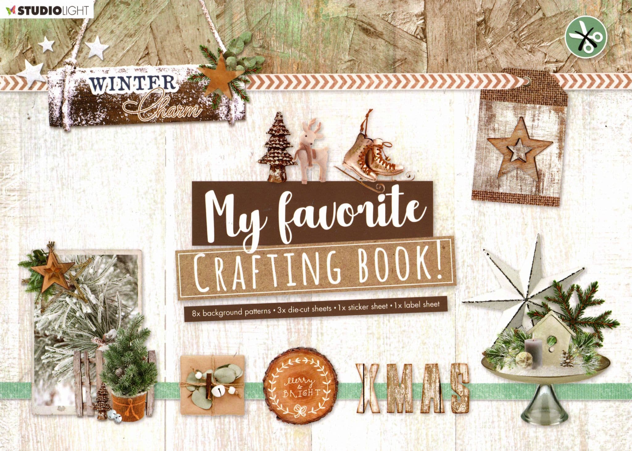 Winter Charm My Favorite Crafting Book Die Cut by Studio Light - No Cutting