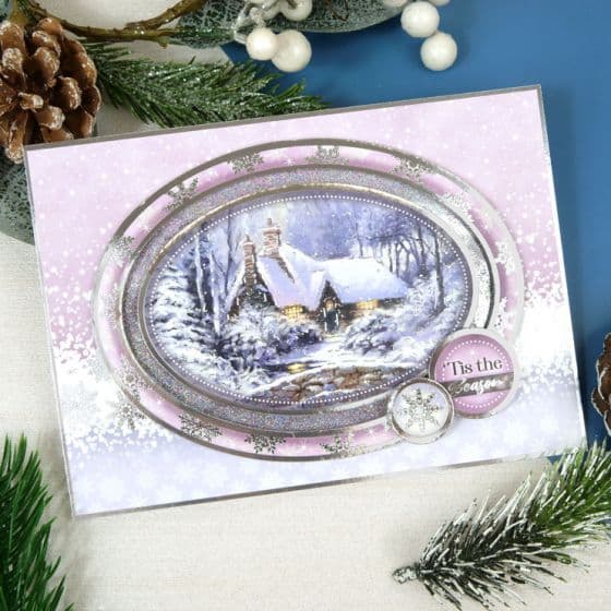 Winter Hideaway Luxury Topper Paper Craft Set for Greeting Cards