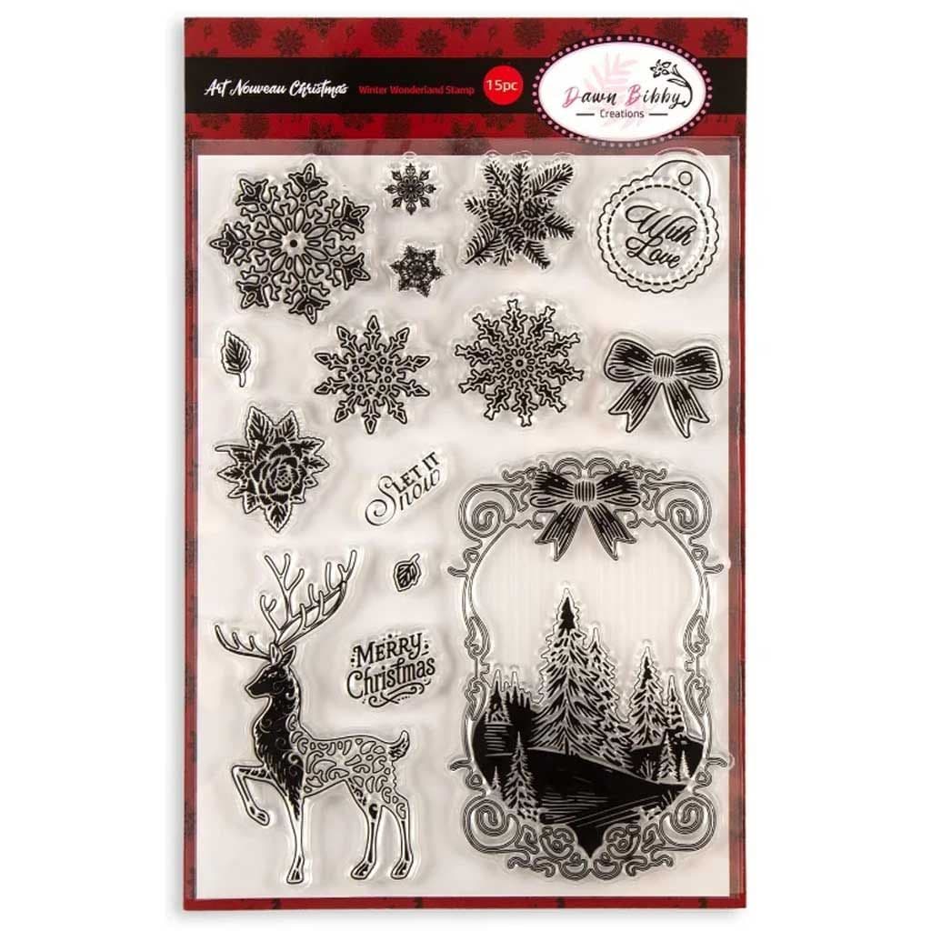 Winter Wonderland Clear Rubber Stamps for Paper Crafts