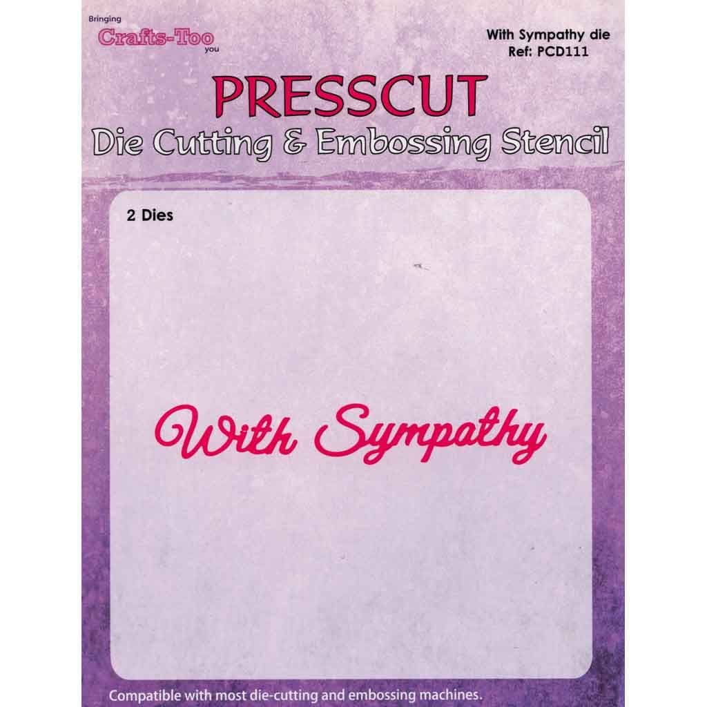 With Sympathy 2 Metal Craft Dies for Paper Crafts & Card Making