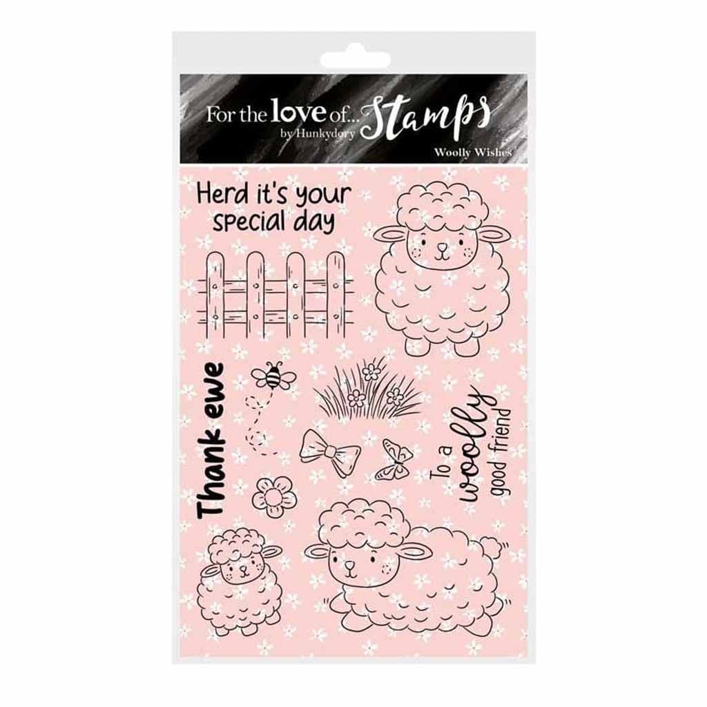 Woolly Wishes Sheep Clear Rubber Stamp For Paper Crafts